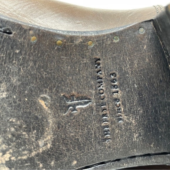 Frye Lindsay Brown Knee High Equestrian Boot #76976 Slim Leather Strap Size 7.5 - Picture 10 of 11